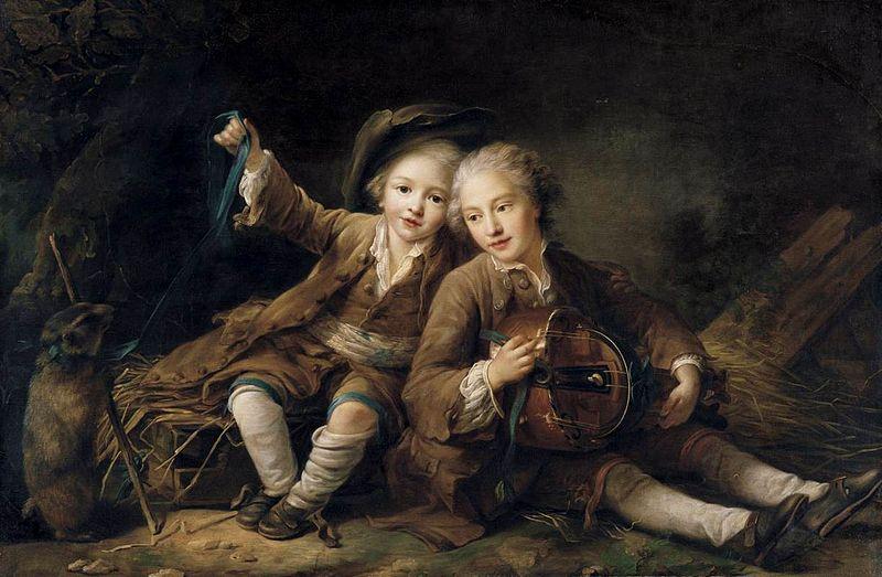  The Children of the Duc de Bouillon Dressed as Montagnards